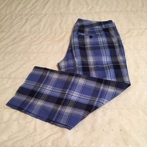 So brand Blue plaid capris,  NWOT